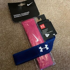 Nike & UnderArmor headbands NWT